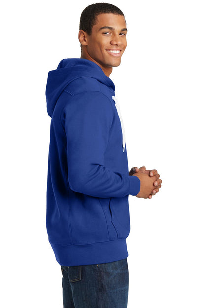 True Royal Sport-Tek Lace Up Pullover Hooded Sweatshirt. ST271 plain