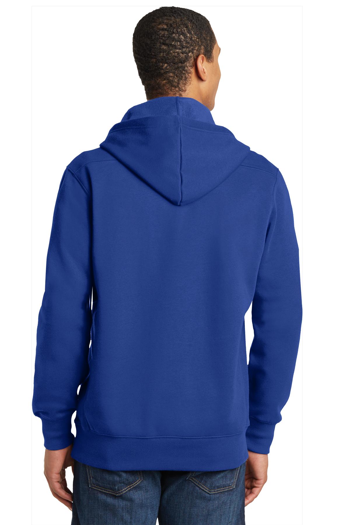 True Royal Sport-Tek Lace Up Pullover Hooded Sweatshirt. ST271 plain