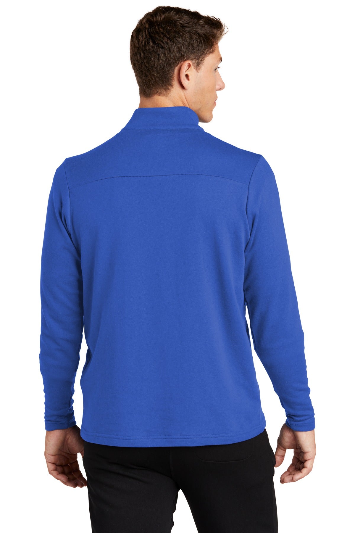 True Royal Sport-Tek Lightweight French Terry 1/4-Zip Pullover. ST273 plain