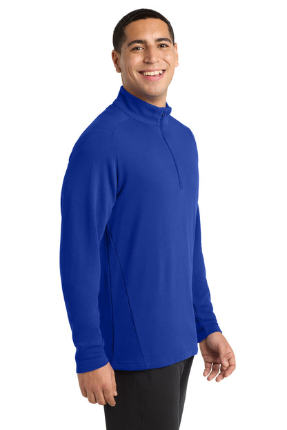 True Royal Sport-Tek Lightweight French Terry 1/4-Zip Pullover. ST273 plain