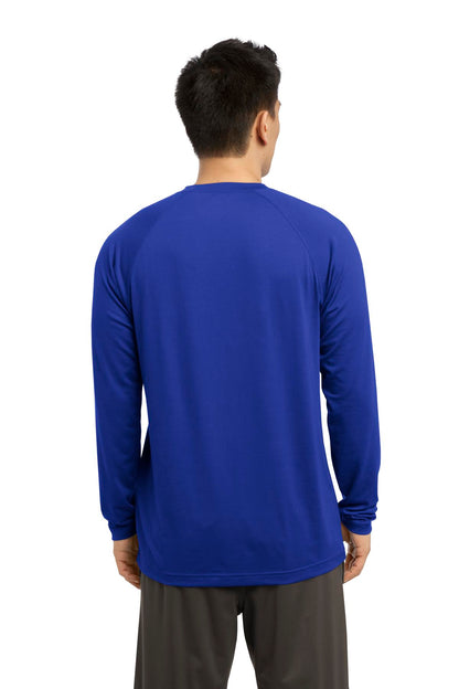 True Royal Sport-Tek Long Sleeve Ultimate Performance Crew. ST700LS plain