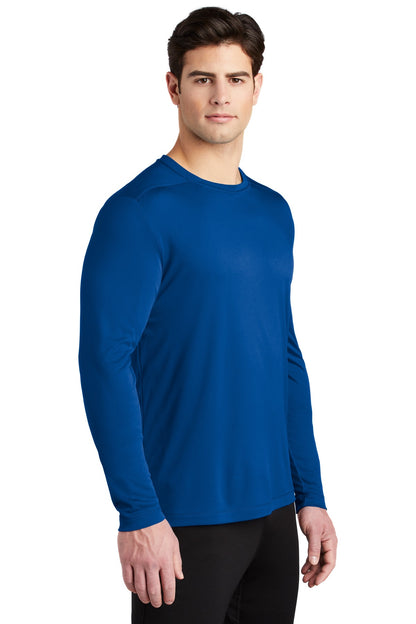True Royal Sport-Tek Posi-UV Pro Long Sleeve Tee. ST420LS plain