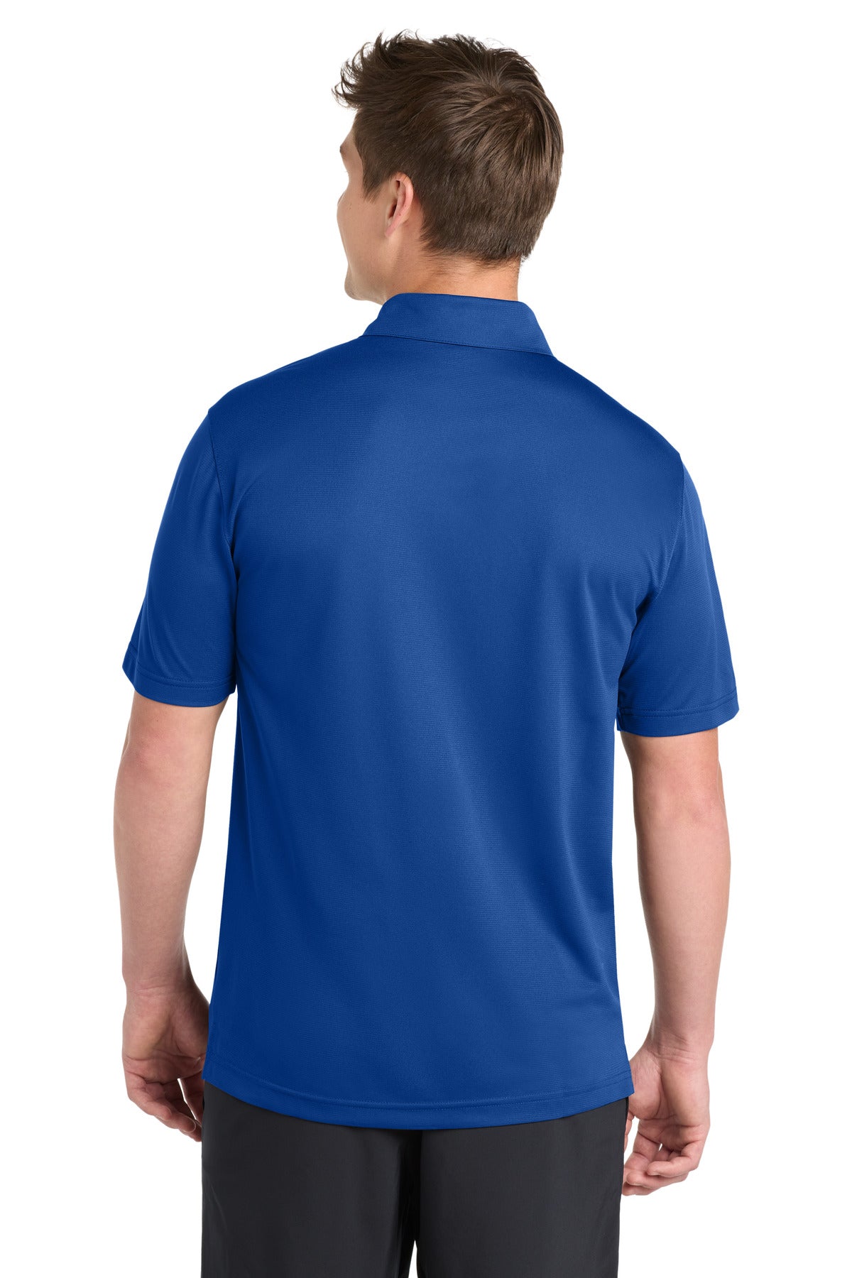 True Royal Sport-Tek PosiCharge Active Textured Polo. ST690 plain