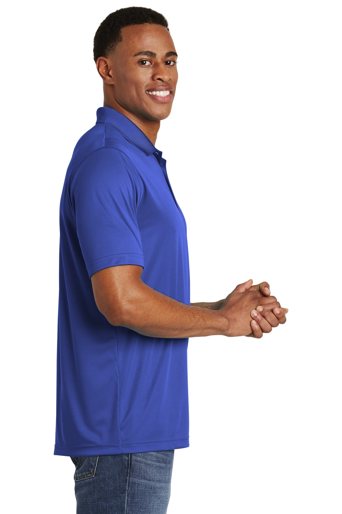 True Royal Sport-Tek PosiCharge Competitor Polo. ST550 plain