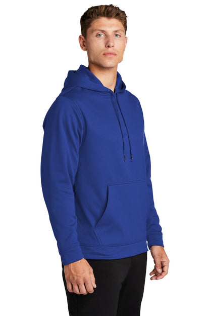 True Royal Sport-Tek Sport-Wick Fleece Hooded Pullover. F244 plain
