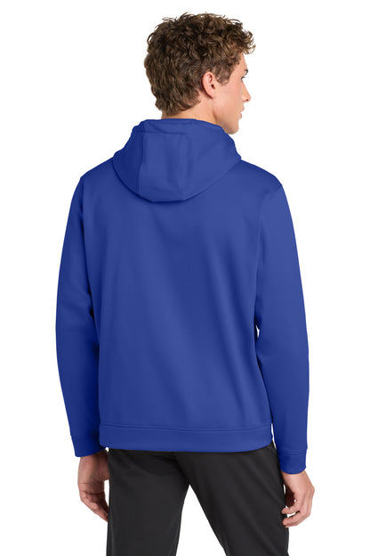 True Royal Sport-Tek Sport-Wick Fleece Hooded Pullover. F244 plain