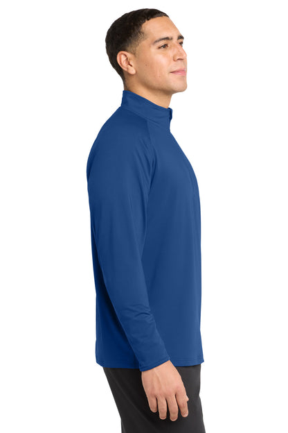 True Royal Sport-Tek Sport-Wick Stretch 1/4-Zip Pullover. ST850 plain