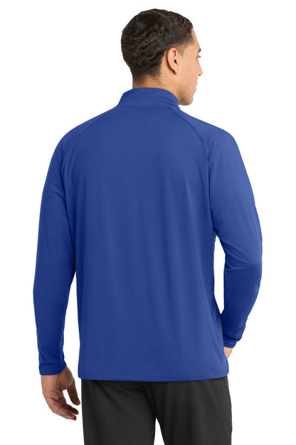 True Royal Sport-Tek Sport-Wick Stretch 1/4-Zip Pullover. ST850 plain