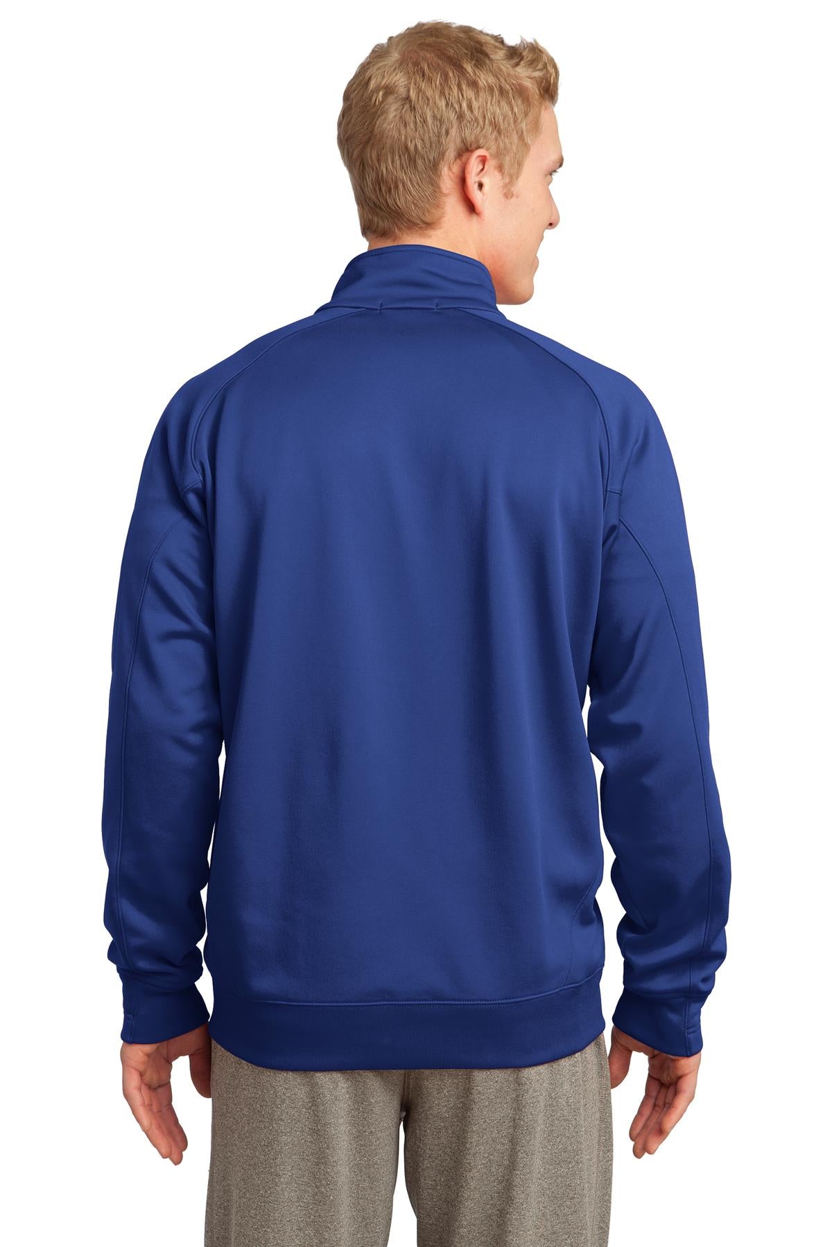 True Royal Sport-Tek Tech Fleece 1/4-Zip Pullover. F247 plain