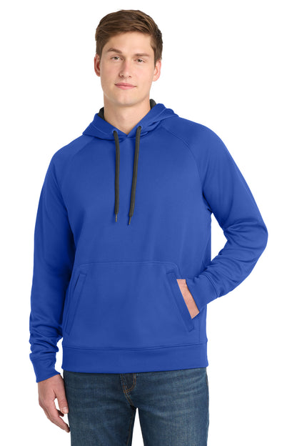 True Royal Sport-Tek Tech Fleece Hooded Sweatshirt. ST250 plain