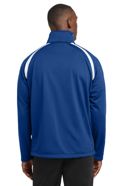 True Royal/Wht Sport-Tek Tricot Track Jacket. JST90 plain