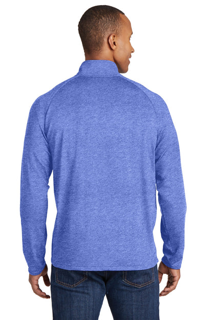 True Ryl Hthr Sport-Tek Tall Sport-Wick Stretch 1/4-Zip Pullover. TST850 plain