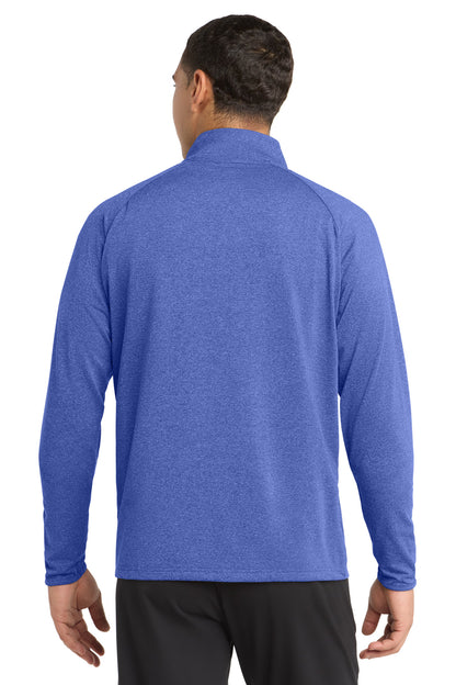 True Ryl Hthr Sport-Tek Tall Sport-Wick Stretch 1/4-Zip Pullover. TST850 plain