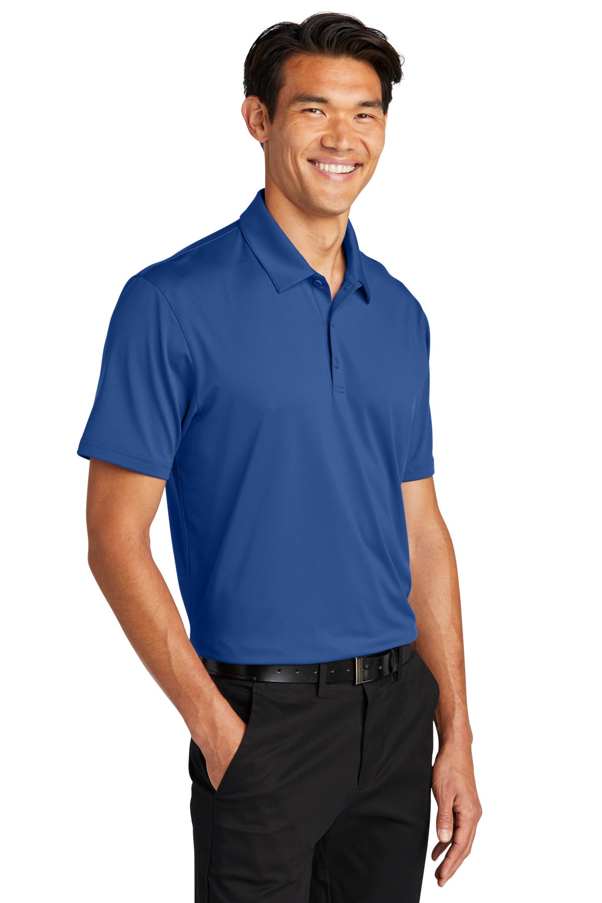 TrueBlue Port Authority Performance Staff Polo K398 plain