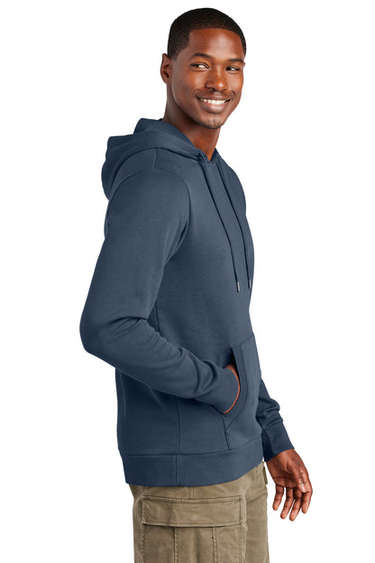 TrueNavy District Wash Fleece Hoodie DT2200 plain