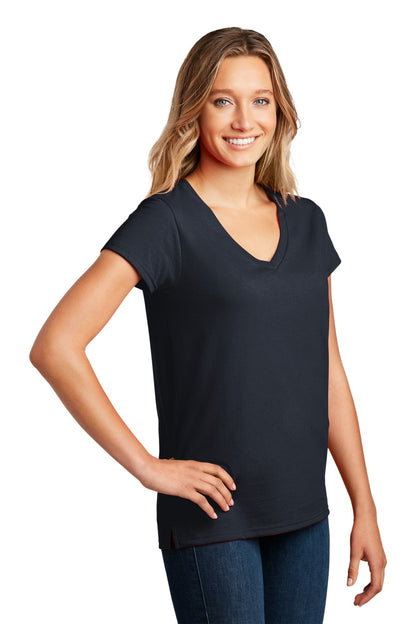 TrueNavy District Women's Re-Tee V-Neck DT8001 plain