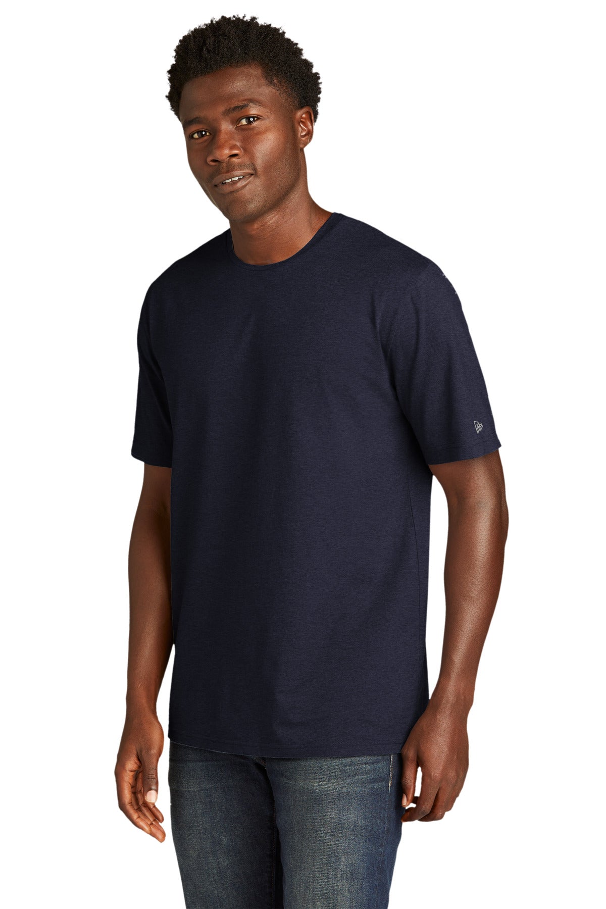 TrueNavy New Era Tri-Blend Tee NEA135 plain