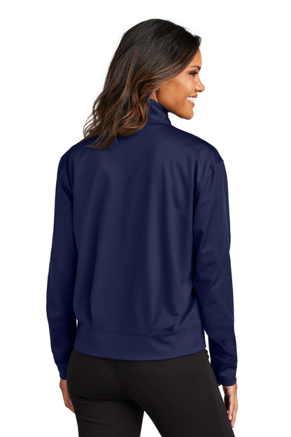 TrueNavy Port Authority Women's C-FREE Double Knit Full-Zip LK881 plain