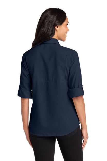 TrueNavy Port Authority Women's Long Sleeve UV Daybreak Shirt LW960
