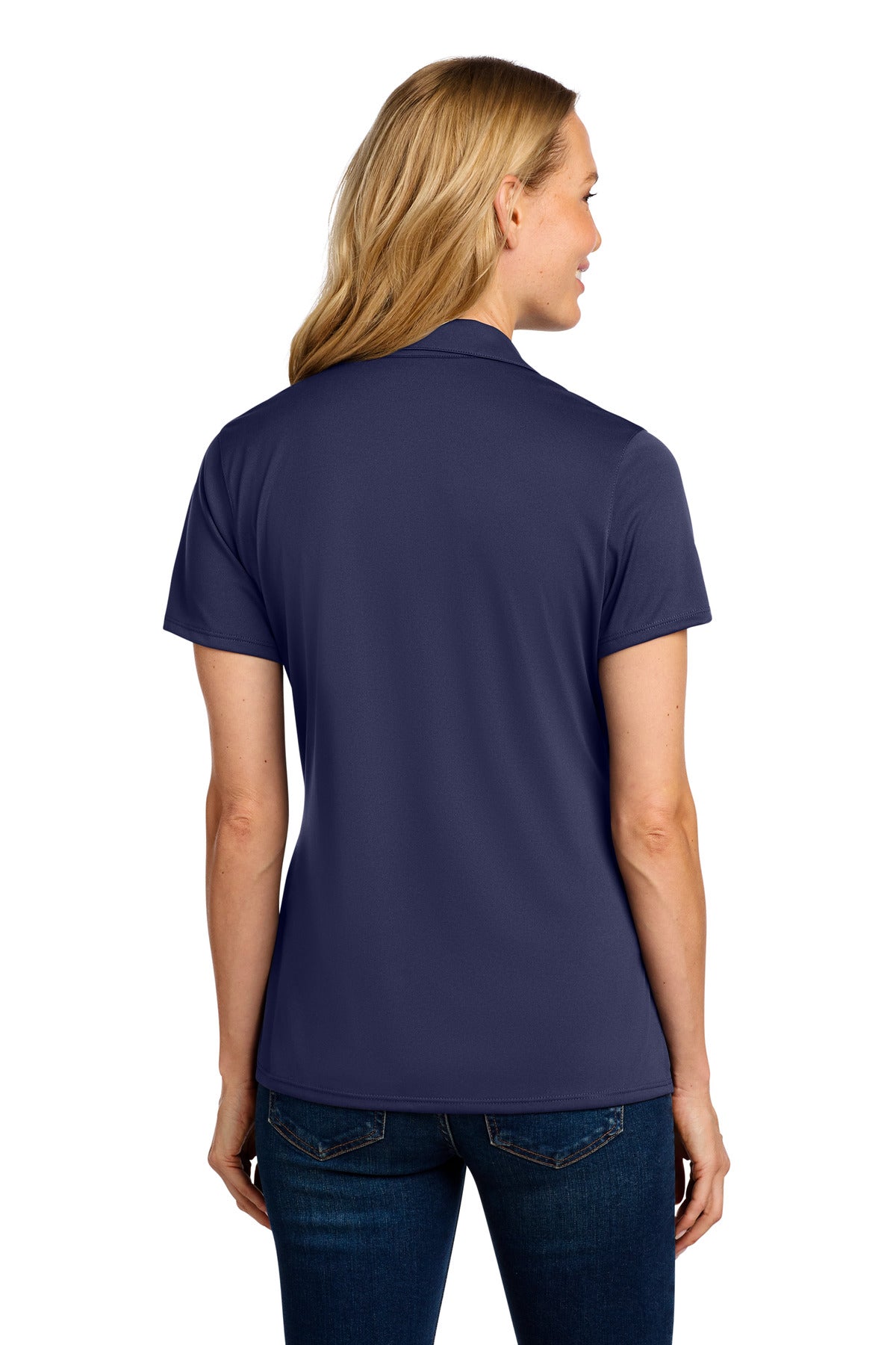 TrueNavy Port Authority Women's Performance Staff Polo LK398 plain