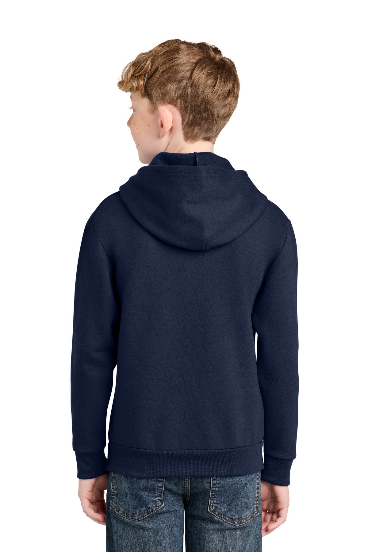 TrueNavy Port & Co Youth Easy Fleece Pullover Hooded Sweatshirt PC68YH