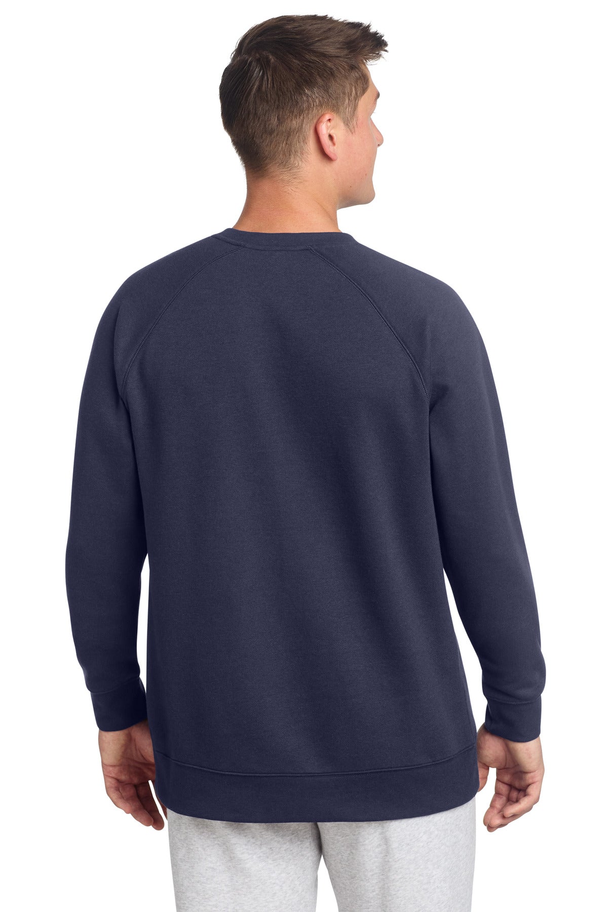 TrueNavy Sport-Tek Drive Fleece Crewneck STF203 plain