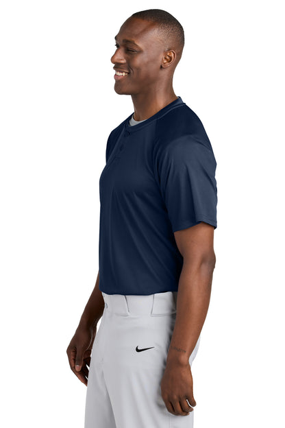 TrueNavy Sport-Tek PosiCharge Competitor 2-Button Henley ST359 plain