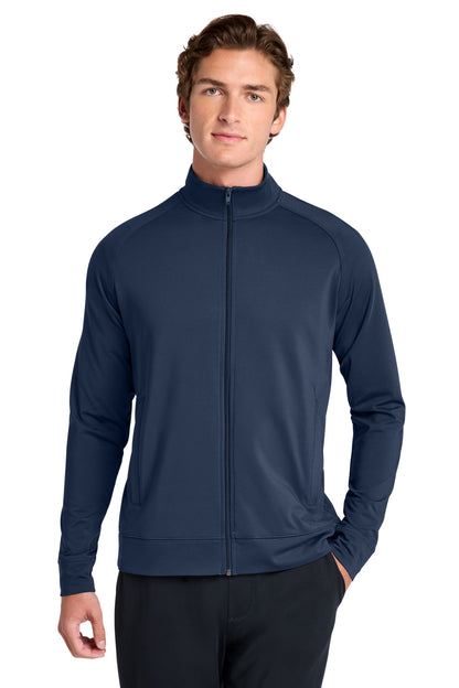 TrueNavy Sport-Tek Sport-Wick Stretch Full-Zip Cadet Jacket ST857