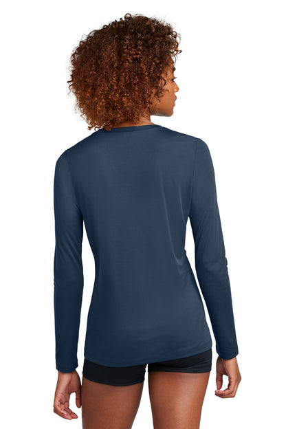 TrueNavy Sport-Tek Women's Posi-UV Pro Long Sleeve LST420LS plain
