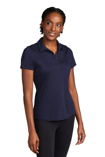 TrueNavy Sport-Tek Women's PosiCharge Strive Polo. LST530 plain