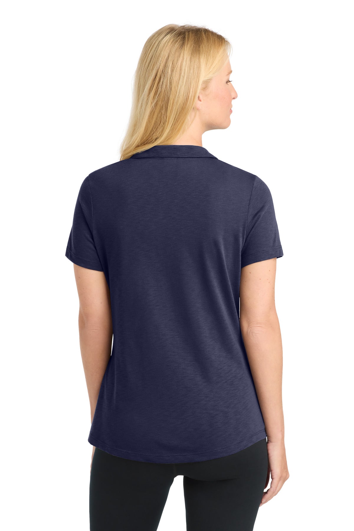 TrueNavy Sport-Tek Women's PosiCharge Strive Polo. LST530 plain