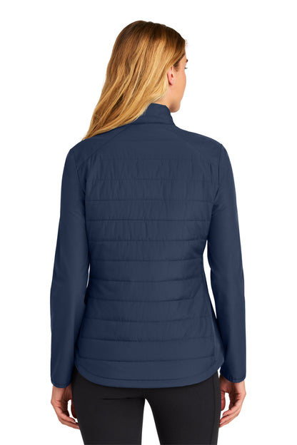 TrueNavy Sport-Tek Women's Teknical Hybrid Jacket LST940 plain