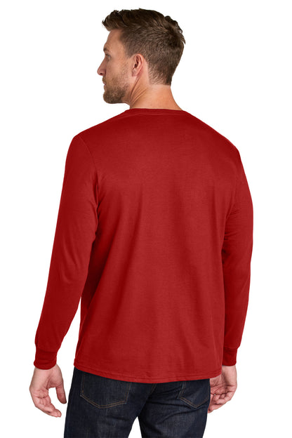 TrueRed Jerzees Ultimate Unisex Ring Spun Long Sleeve T-Shirt IC46L plain