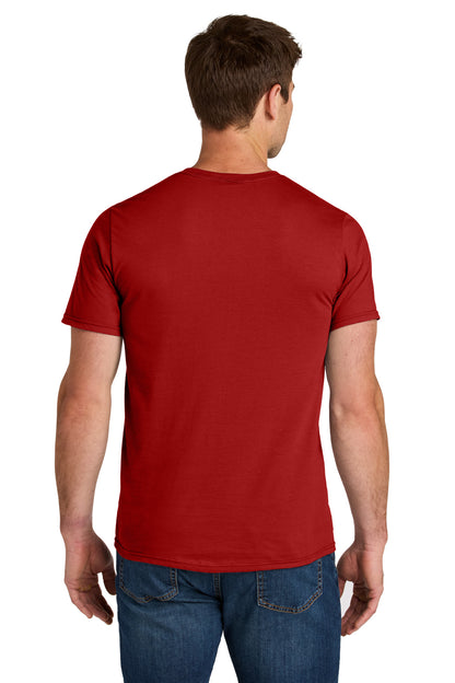 TrueRed Jerzees Ultimate Unisex Ring Spun T-Shirt IC46M plain