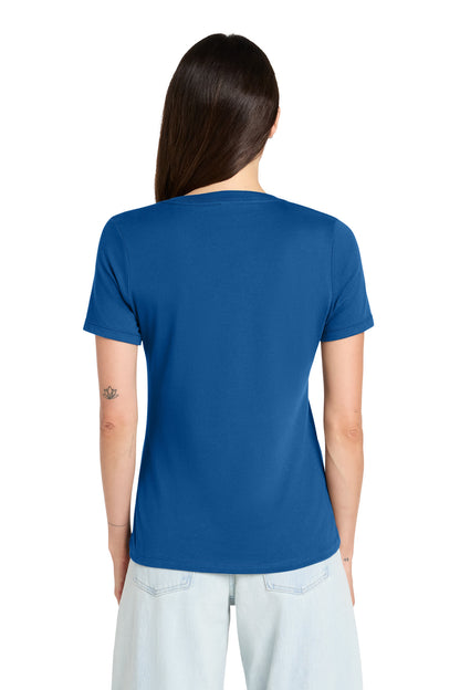 TrueRoyal BELLA+CANVAS Women's Relaxed Jersey Short Sleeve V-Neck Tee. BC6405 plain