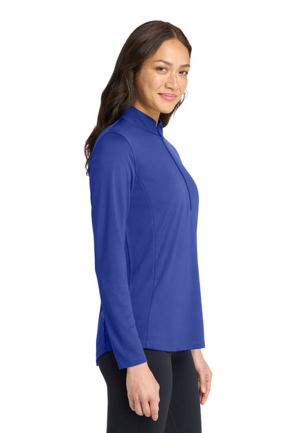 TrueRoyal Port Authority Women's Dry Zone UV Micro-Mesh 1/4-Zip LK112 plain