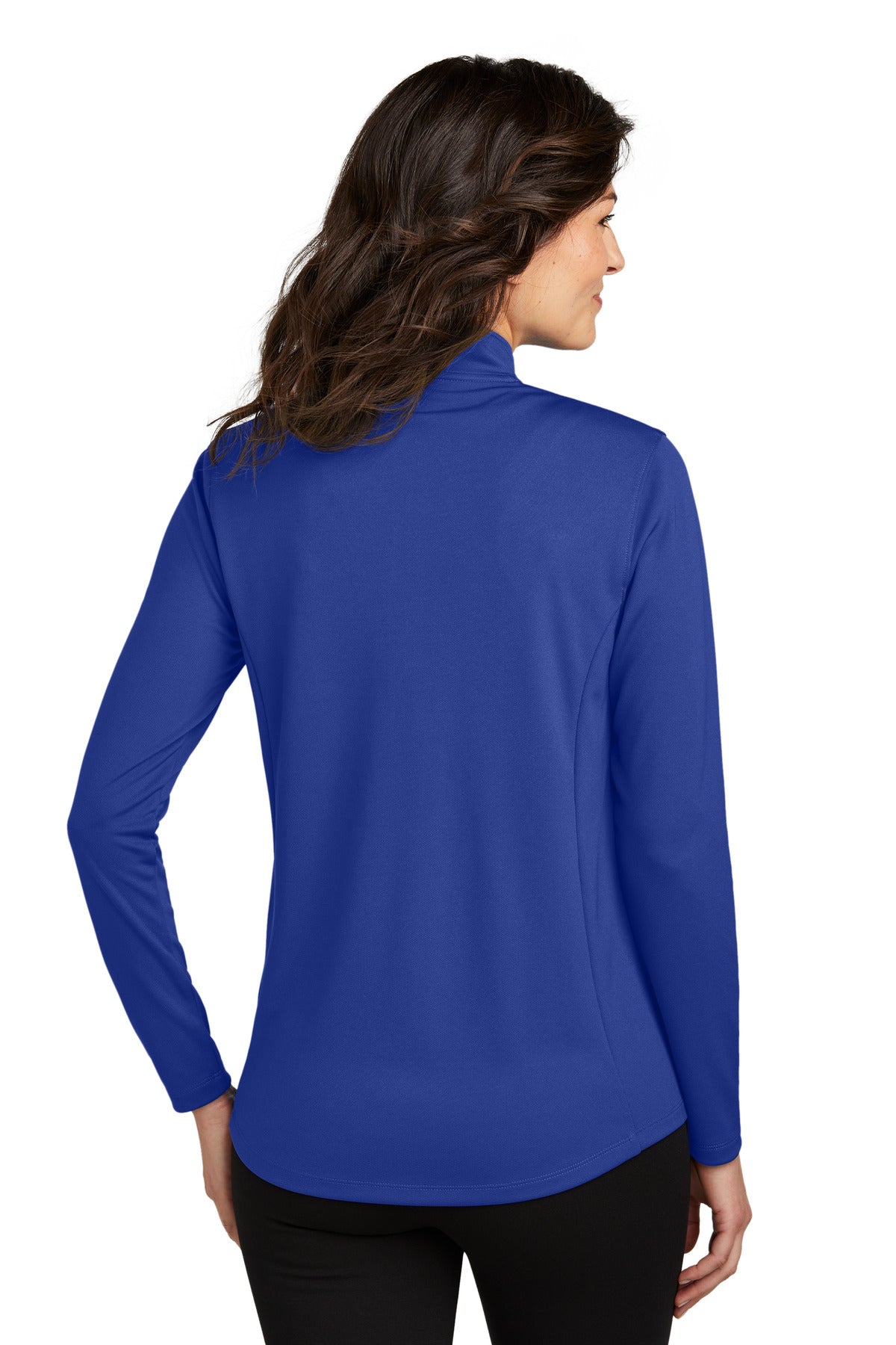 TrueRoyal Port Authority Women's Dry Zone UV Micro-Mesh 1/4-Zip LK112 plain