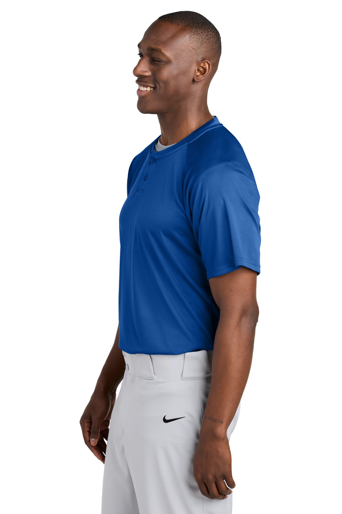 TrueRoyal Sport-Tek PosiCharge Competitor 2-Button Henley ST359 plain
