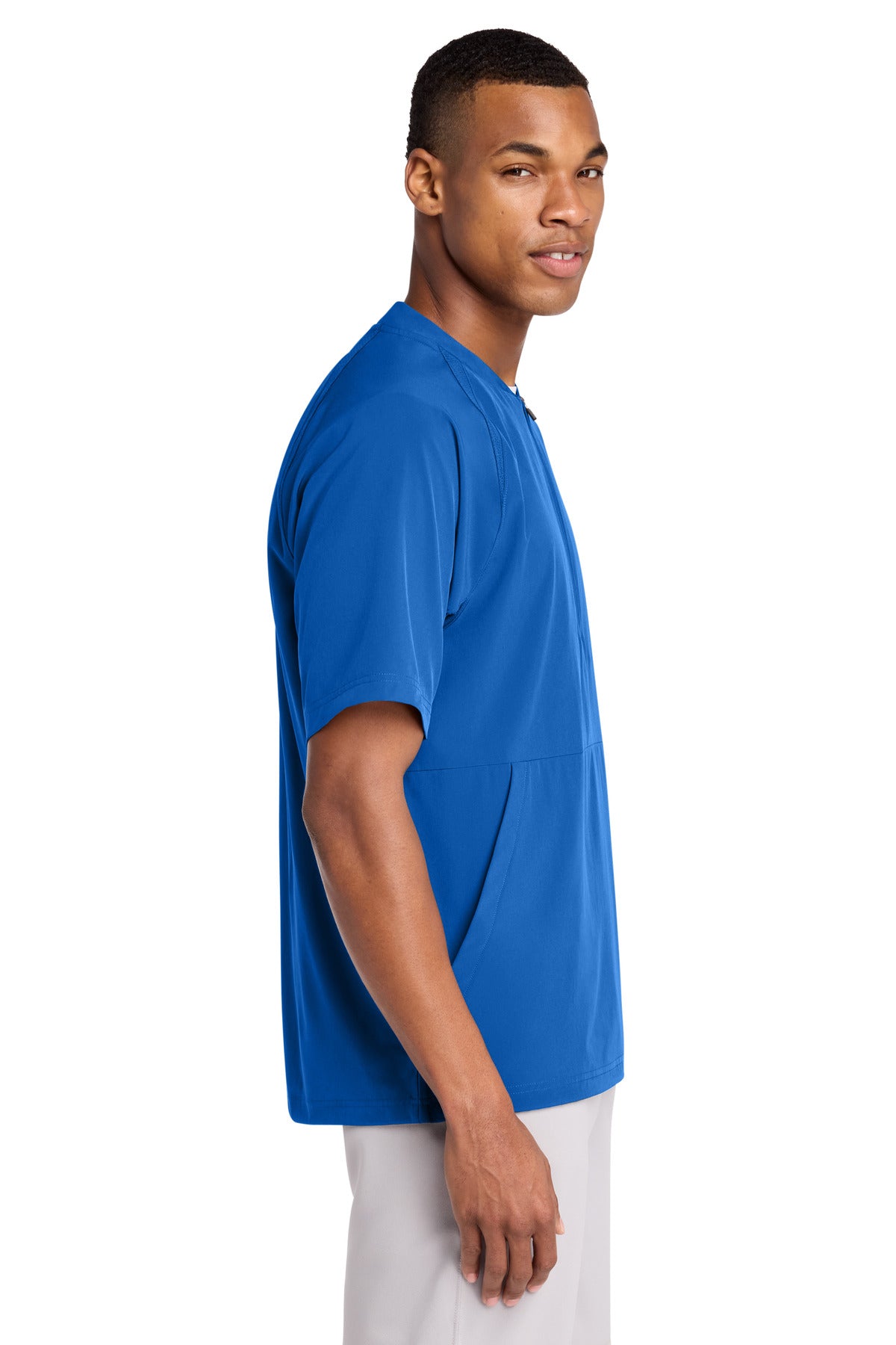 TrueRoyal Sport-Tek Repeat 1/2-Zip Short Sleeve Jacket JST489