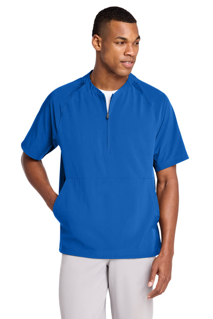 TrueRoyal Sport-Tek Repeat 1/2-Zip Short Sleeve Jacket JST489