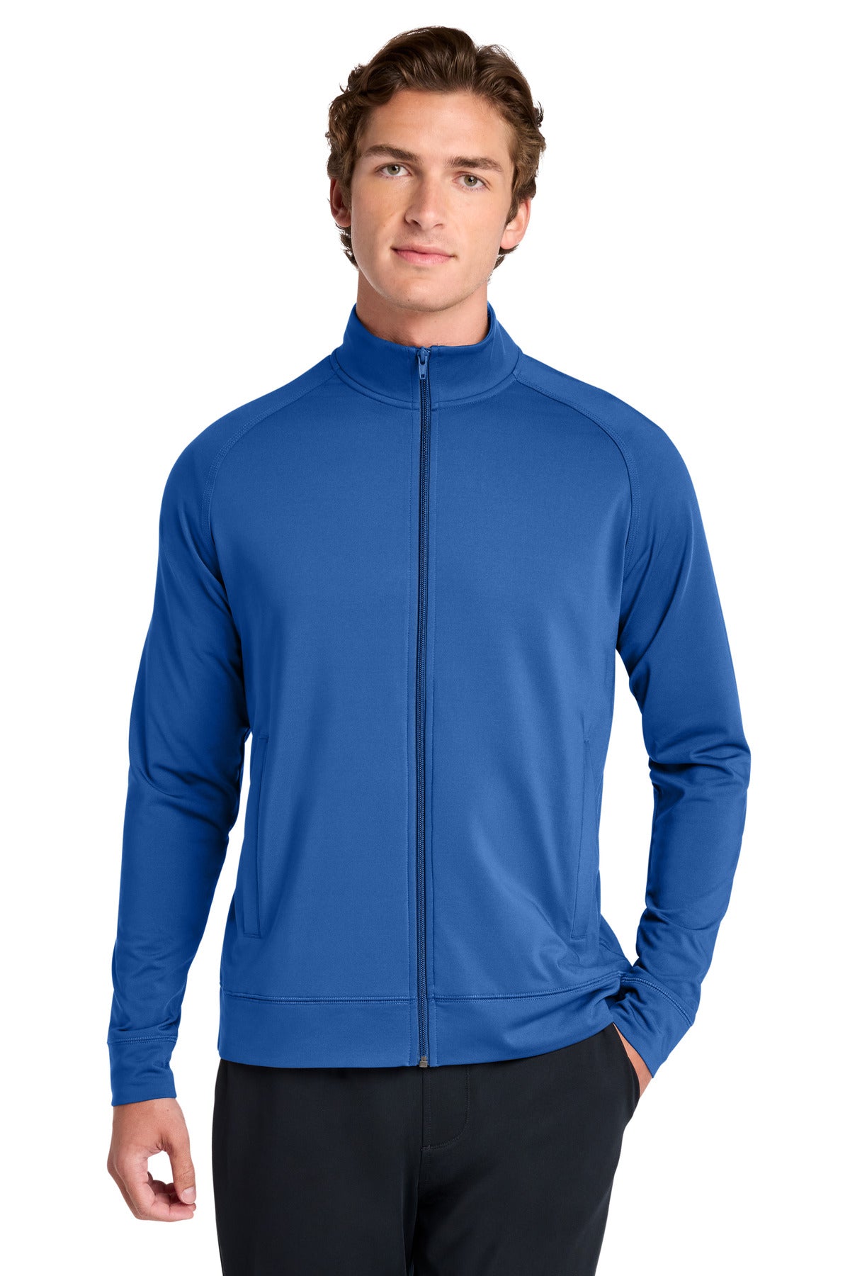 TrueRoyal Sport-Tek Sport-Wick Stretch Full-Zip Cadet Jacket ST857