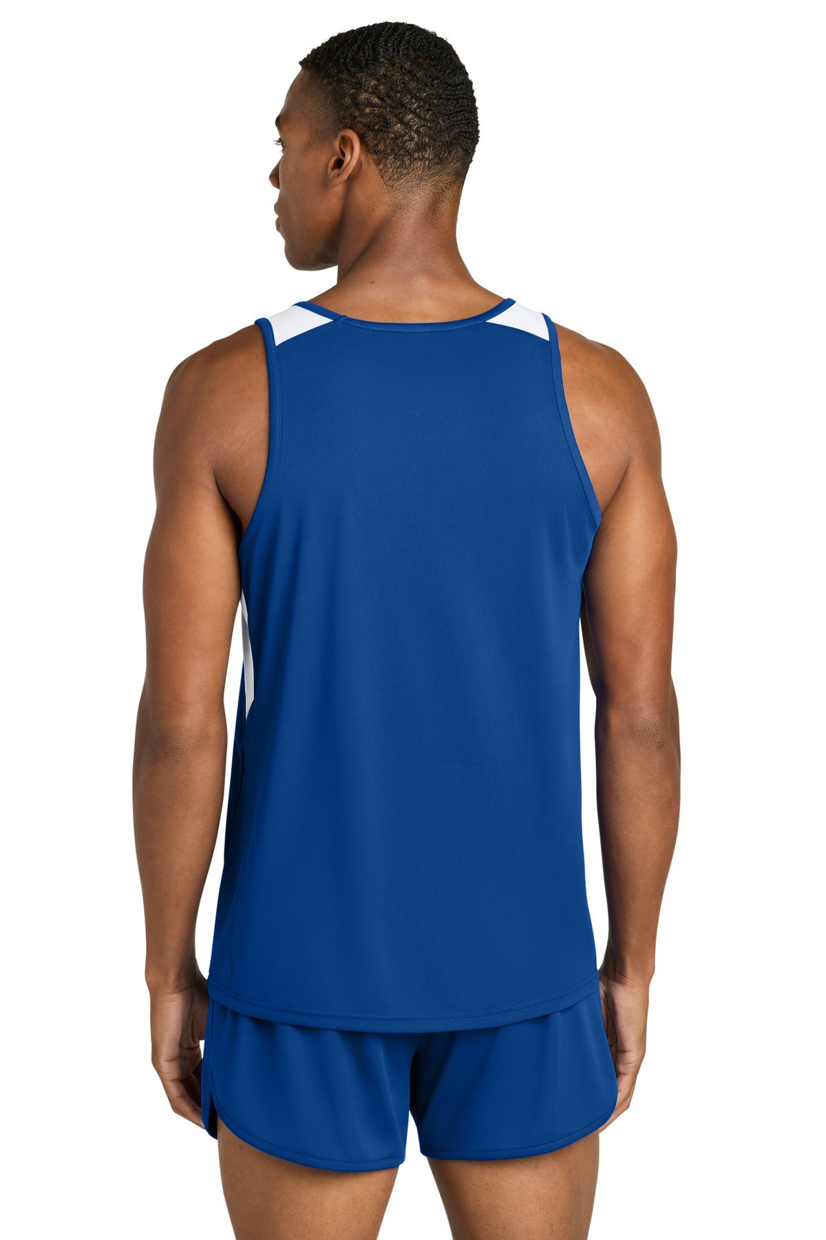 TRy/White Sport-Tek Club Track Tank ST446 plain