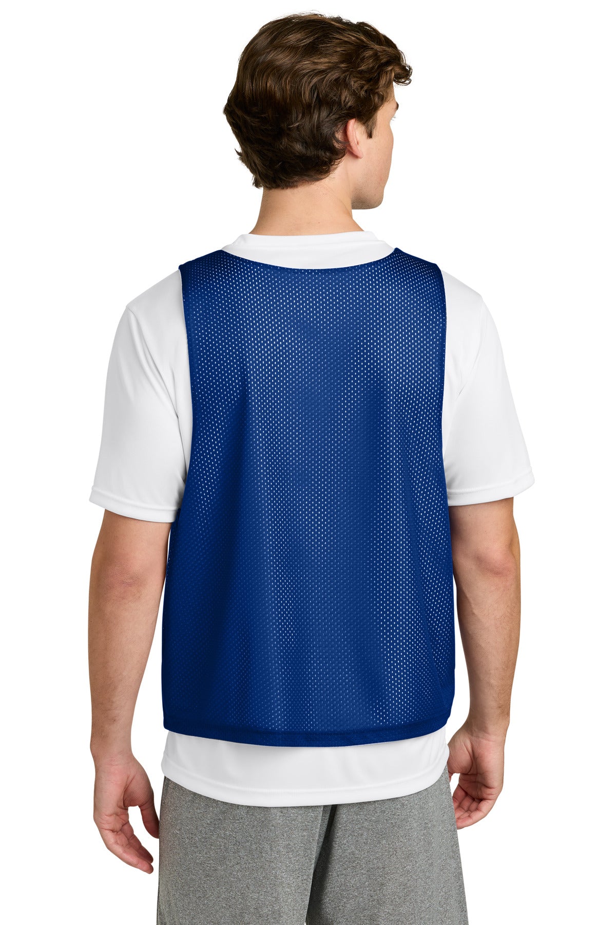 TRy/White Sport-Tek Lacrosse Reversible Pinnie ST512 plain