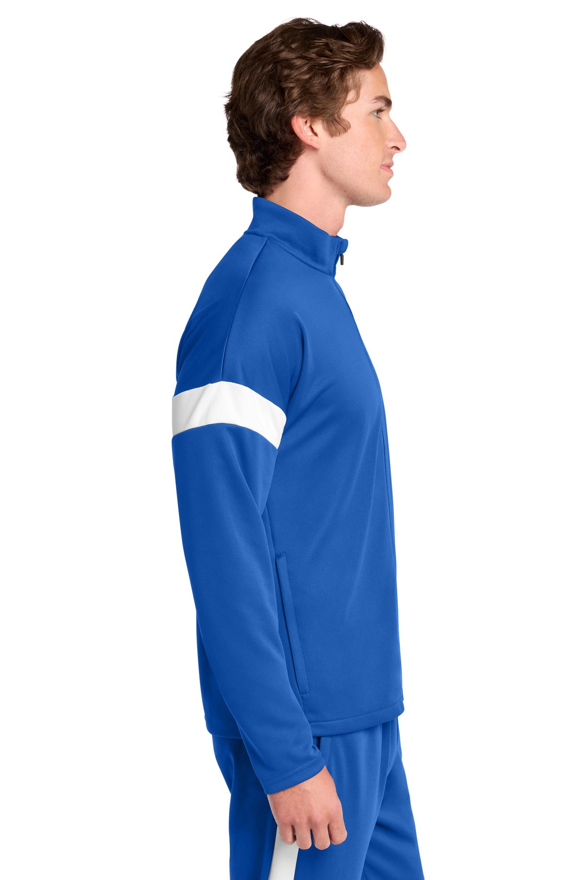 TRy/White Sport-Tek Travel Full-Zip Jacket ST800