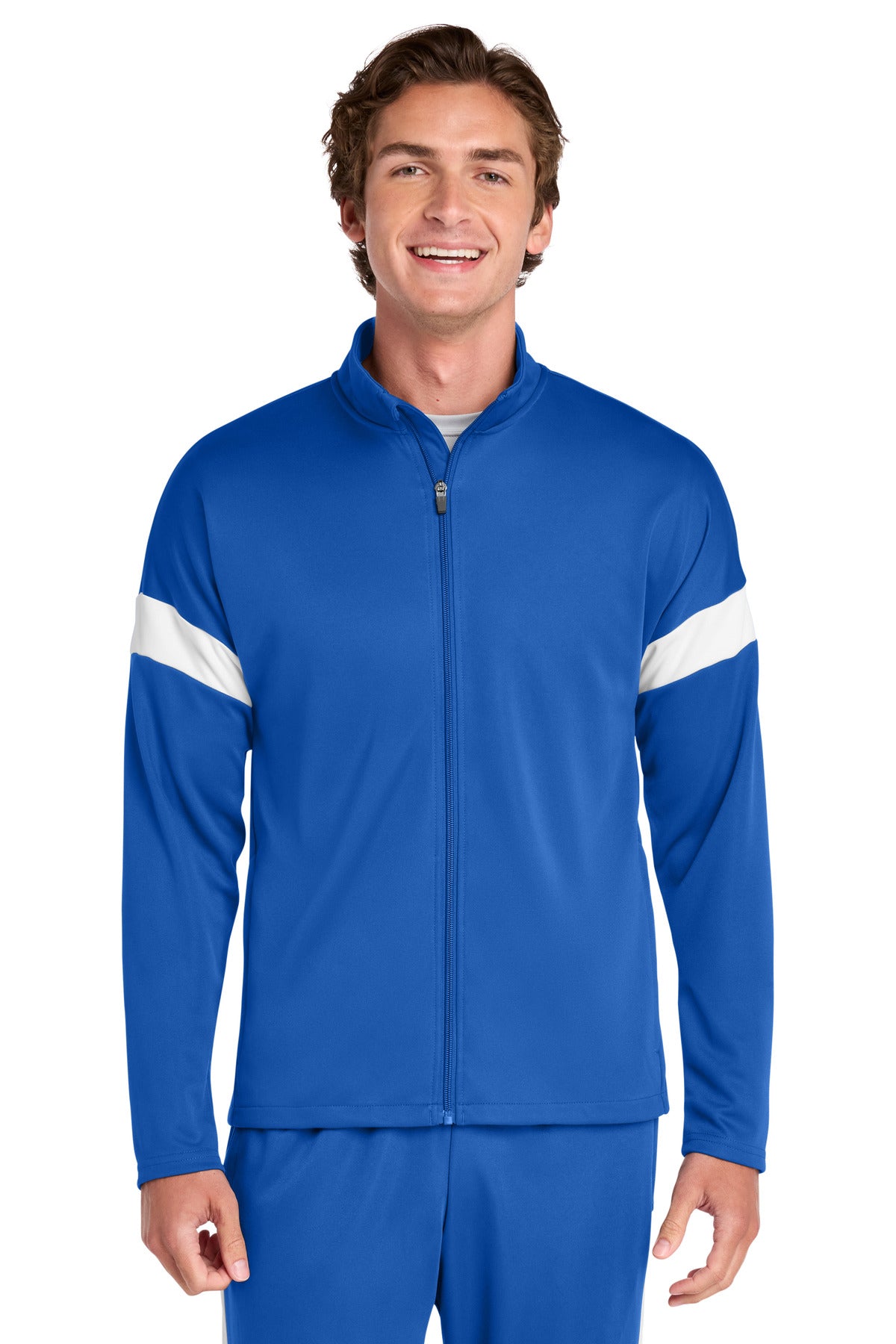 TRy/White Sport-Tek Travel Full-Zip Jacket ST800