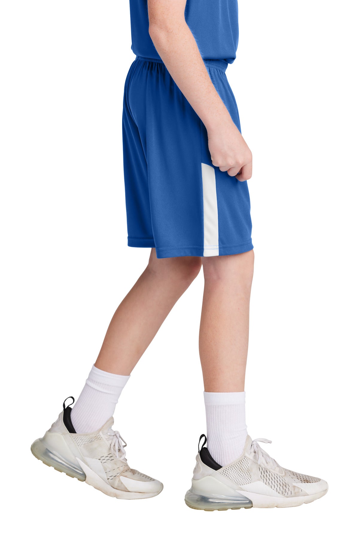 TRy/White Sport-Tek Youth Competitor United 5" Short YST103 plain