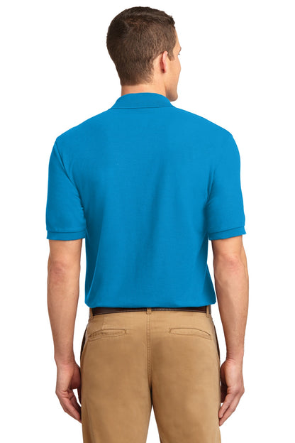 Turquoise Port Authority Extended Size Silk Touch Polo K500ES plain