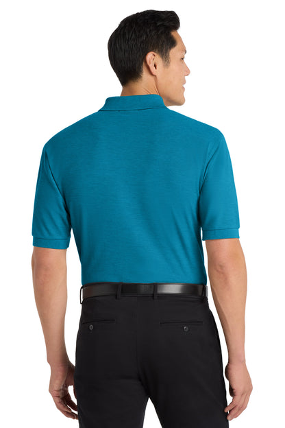 Turquoise Port Authority Extended Size Silk Touch Polo K500ES plain