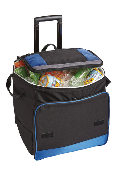 Twilight Blue Port Authority Rolling Cooler. BG119 plain
