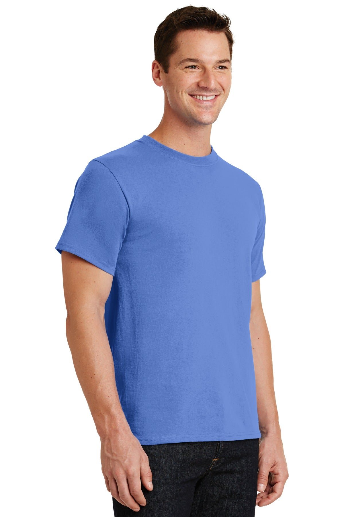 Ultramarine Port & Co Essential Tee. PC61 plain
